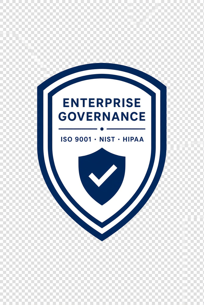 Enterprise Governance – ISO 9001 · NIST · HIPAA